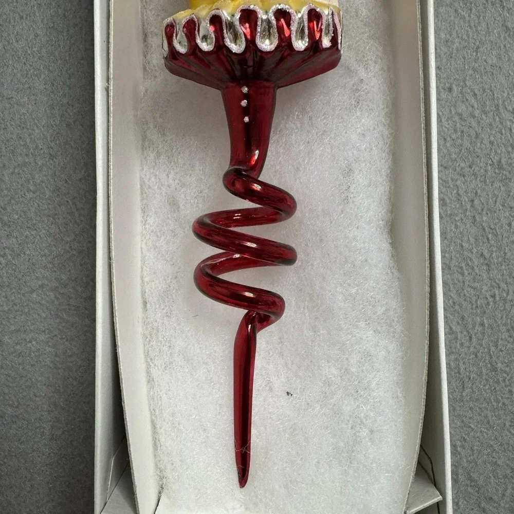 Christopher Radko Tweety Bird Glass Ornament Red‎ Glass Looney Tunes With Box